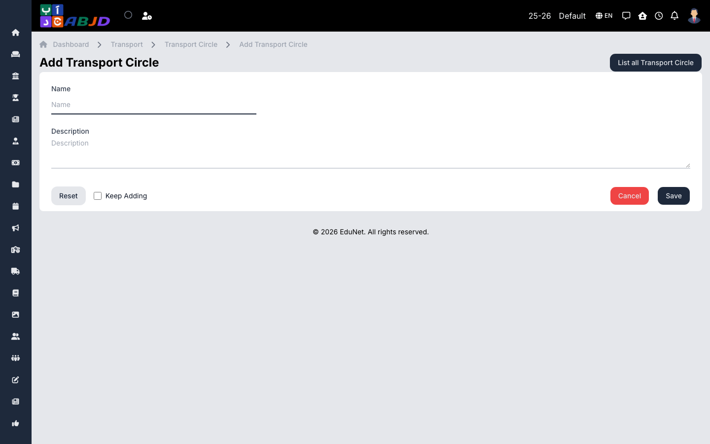 Add circle form