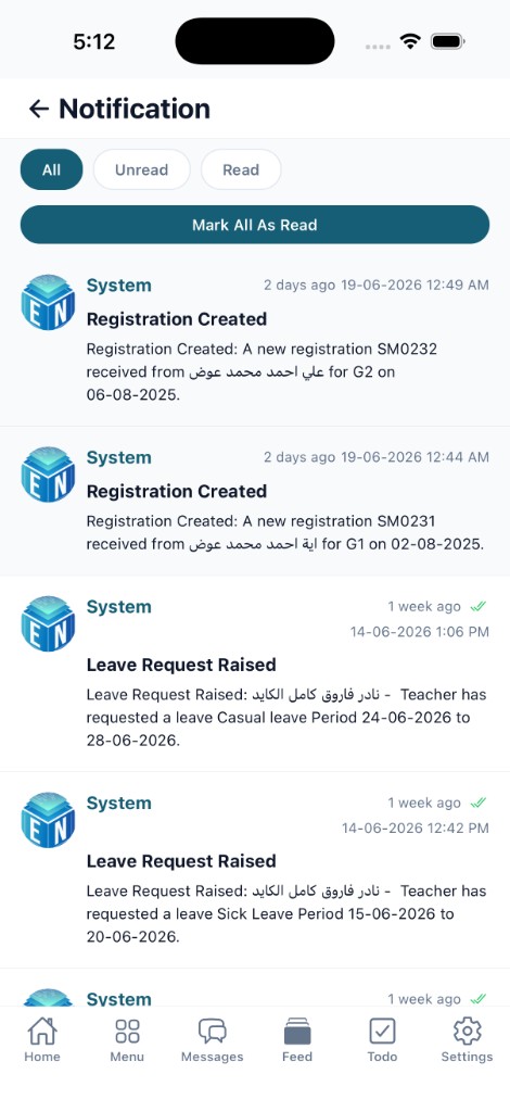 School-wide notifications
